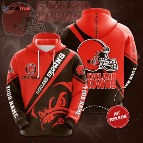 Personalized Cleveland Browns   3D Hoodie, Best Gift For Men And Women