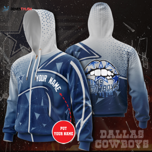 Personalized Dallas Cowboys Zip-Up Hoodie, Best Gift For Men And Women