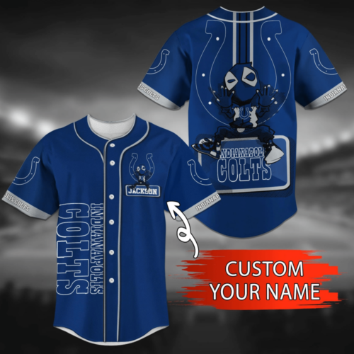 Personalized Indianapolis Colts NFL Baseball Jersey Shirt  For Men Women
