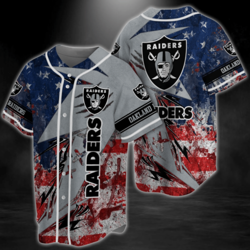 Personalized Oakland Raiders NFL Baseball Jersey Shirt  For Men And Women
