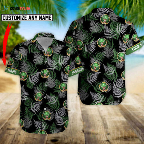 Personalized Tropical Basic Jagermeister Hawaiian Shirt  For Men And Women