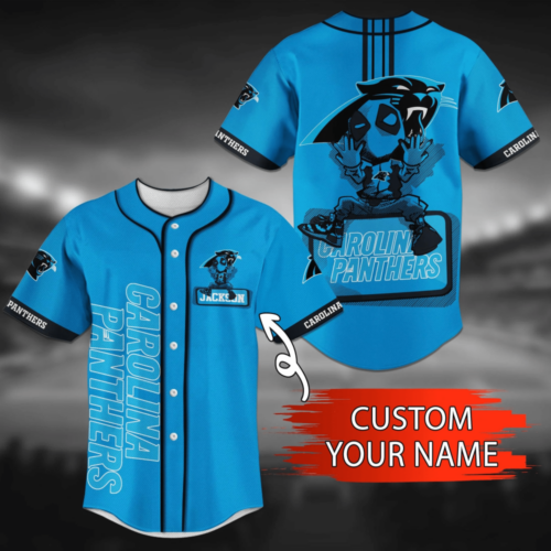 Personalizedizable Carolina Panthers NFL Baseball Jersey Shirt For Men Women