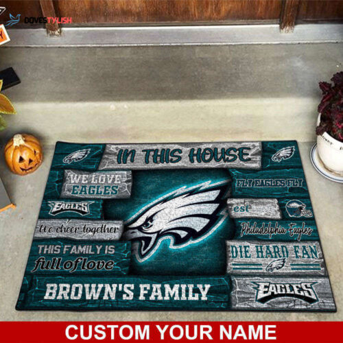 Philadelphia Eagles NFL, Custom Doormat For Couples This Year