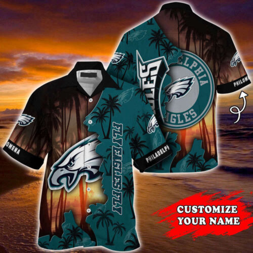 Philadelphia Eagles NFL-Customized Summer Hawaii Shirt For Sports Enthusiasts