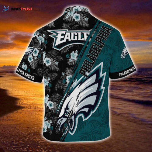 Philadelphia Eagles NFL-Summer Hawaii Shirt Mickey And Floral Pattern For Sports Fans