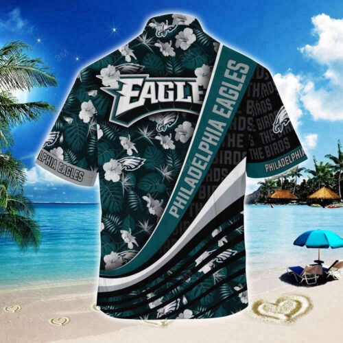 Philadelphia Eagles NFL-Summer Hawaii Shirt With Tropical Flower Pattern For Fans