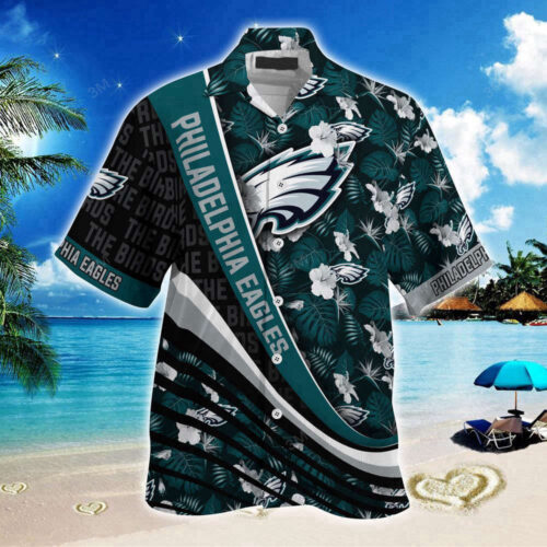 Philadelphia Eagles NFL-Summer Hawaii Shirt With Tropical Flower Pattern For Fans