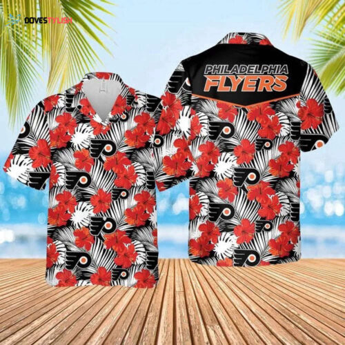 Philadelphia Flyers Hawaiian Shirt Big Floral Button Up For Men And Women