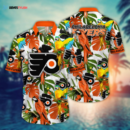 Philadelphia Flyers NHL Flower Hawaii Shirt   For Fans, Summer Football Shirts