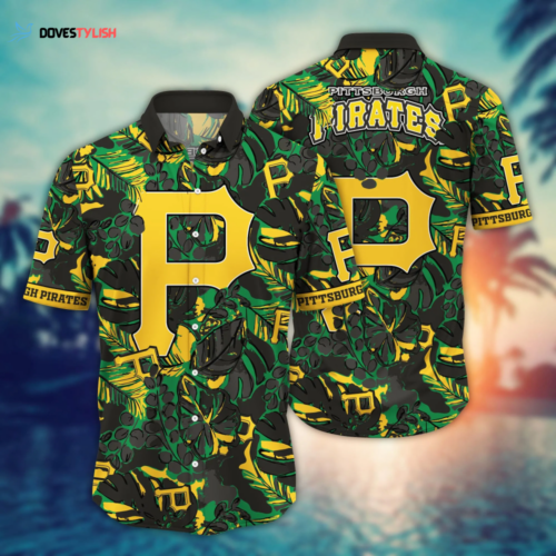Pittsburgh Pirates America Flag Tropical Floral MLB Aloha Hawaiian Shirt  Name For Men Women