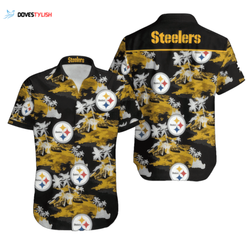Pittsburgh Steelers Hawaiian Shirt All Over Print Beach Shirt NFL Gift For Fans