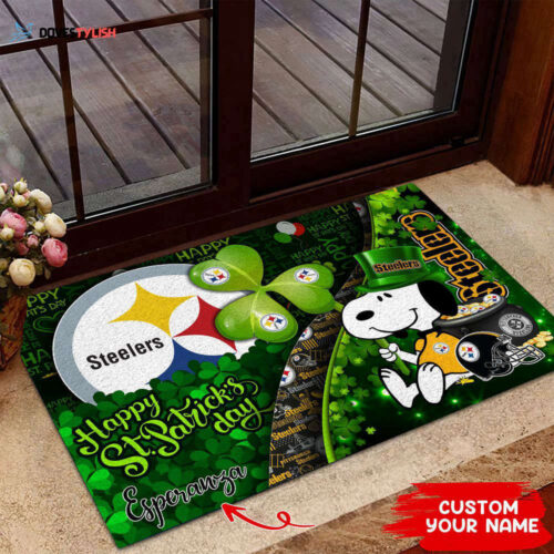 Pittsburgh Steelers NFL-Custom Doormat The Celebration Of The Saint Patrick’s Day