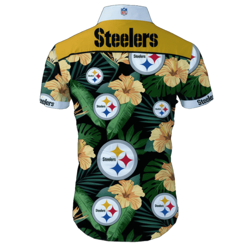 Pittsburgh Steelers Tropical Flower Hawaiian Shirt Gift For Fans NFL