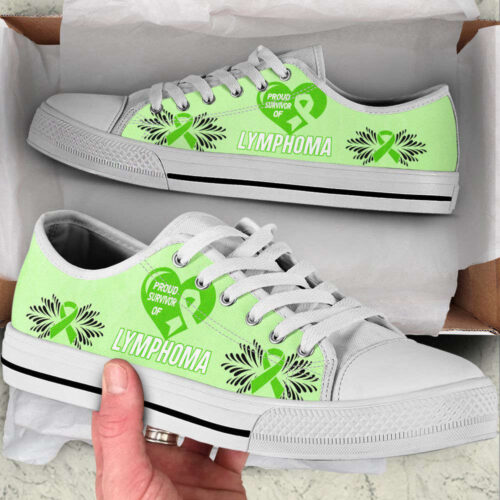 Poud Survivor Of Lymphoma Low Top Shoes, Best Gift For Men And Women