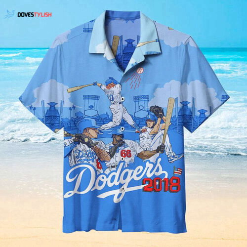 Retro Los Angeles Dodgers Hawaiian Shirt For Men And Women