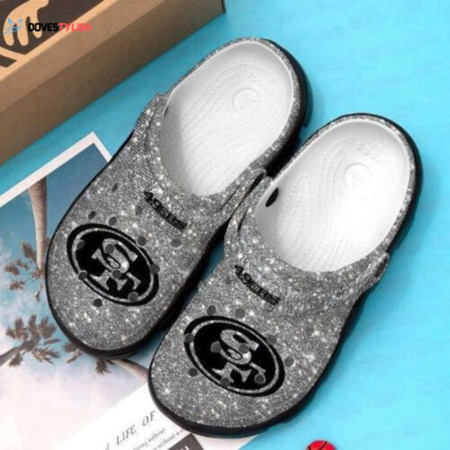 San Francisco 49ers Bling Bling Background Crocs Classic Clogs Shoes
