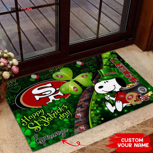 San Francisco 49ers NFL, Custom Doormat The Celebration Of The Saint Patrick’s Day