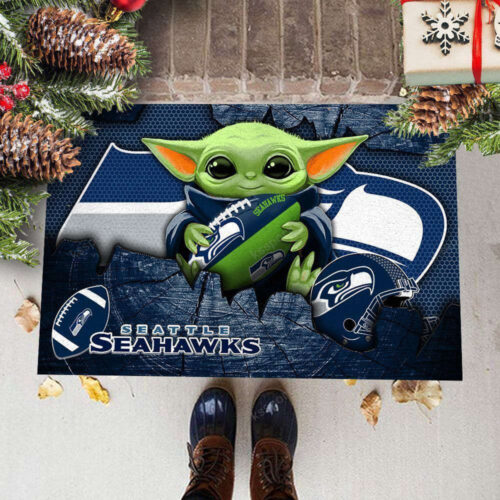Seattle Seahawks Doormat, Gift For Home Decor