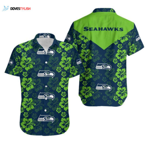 Seattle Seahawks Flowers Hawaii Shirt  For Men And Women