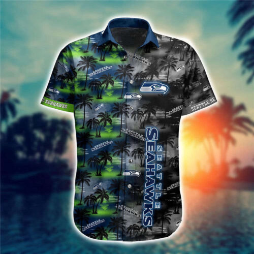 Seattle Seahawks Hawaiian Shirt Tropical Flower For Men And Women Short Sleeve