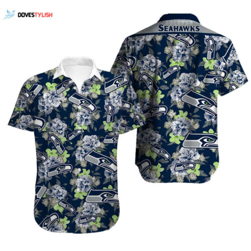 Seattle Seahawks Flowers Hawaii Shirt  For Men And Women