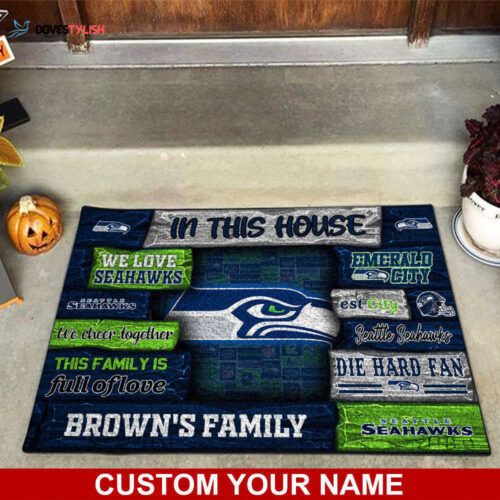 Seattle Seahawks NFL, Custom Doormat For Couples This Year
