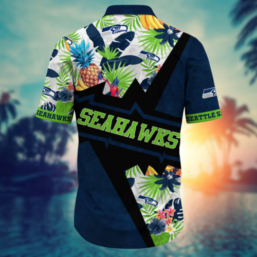 Seattle Seahawks NFL Flower Hawaii Shirt And Tshirt For Fans, Summer Football Shirts