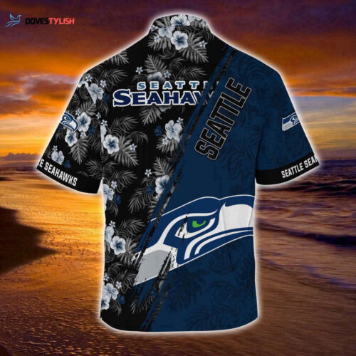 Seattle Seahawks NFL-Summer Hawaii Shirt Mickey And Floral Pattern For Sports Fans