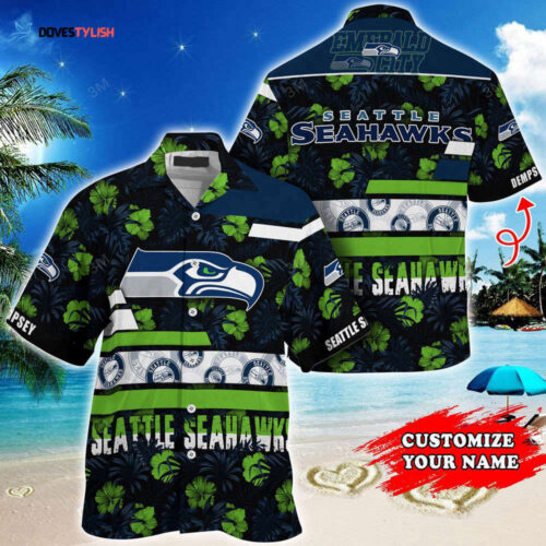 Seattle Seahawks NFL-Summer Hawaii Shirt With Tropical Flower Pattern For Fans