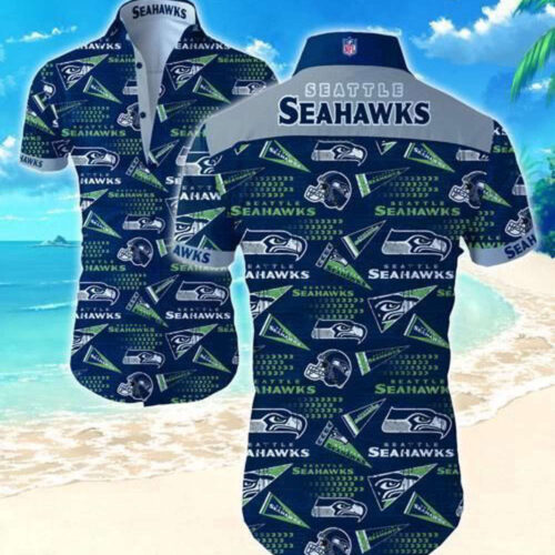 Seattle Seahawks Hawaiian Shirt Tropical Flower For Men And Women Short Sleeve