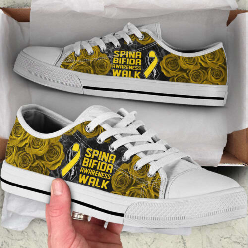 Spina Bifida Shoes Awareness Walk Low Top Shoes, Best Gift For Men And Womens