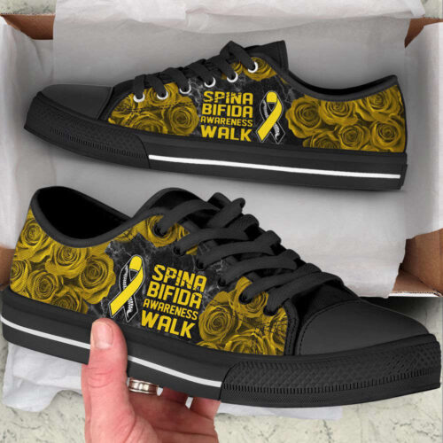 Spina Bifida Shoes Awareness Walk Low Top Shoes, Best Gift For Men And Womens