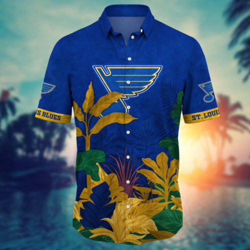 St. Louis Blues NHL Flower Hawaii Shirt  For Fans, Summer Football Shirts