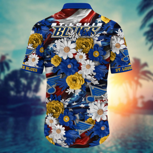 St. Louis Blues NHL Hawaii Shirt Independence Day For Men Women, Summer Shirts