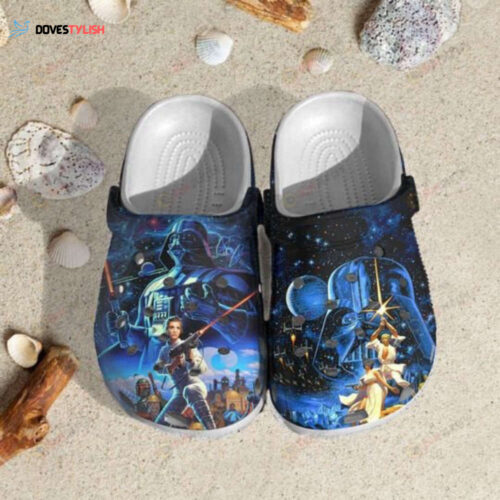 Star War Bad Bunny Crocs Classic Clogs Shoes In Blue