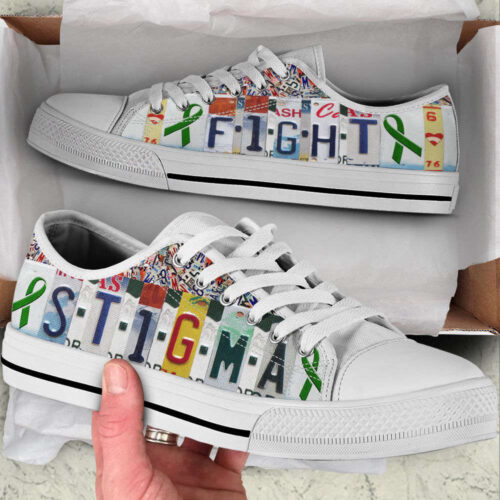 Stigma Shoes Fight License Plates Low Top Shoes, Best Gift For Men And Womens