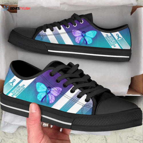 Cancer License Plates Low Top Shoes Canvas Shoes Personalized Custom For Men And Women