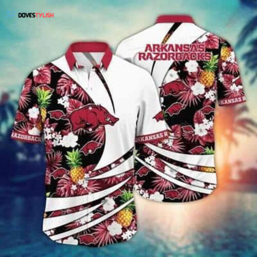 Arkansas Razorbacks NCAA2 Flower Hawaii Shirt And Tshirt For Fans, Summer Football Shirts
