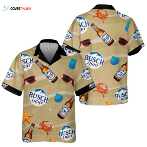Summer Seafood Busch Light Hawaiian Shirt For Men And Women