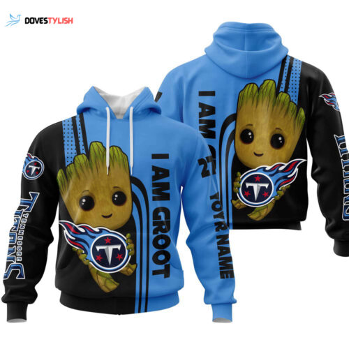 Tennessee Titans Groot Hoodie, Best Gift For Men And Women