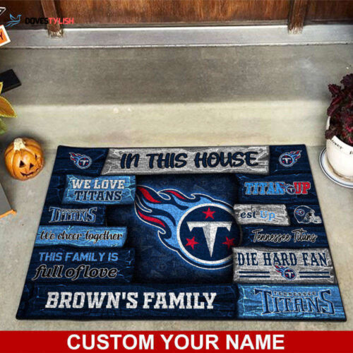 Tennessee Titans NFL, Custom Doormat For Couples This Year