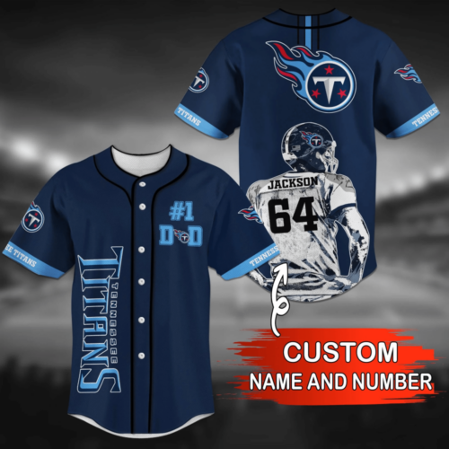Tennessee Titans NFL Personalized Name Baseball Jersey Shirt  For Men And Women