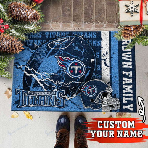 Tennessee Titans Personalized Doormat, Gift For Home Decor