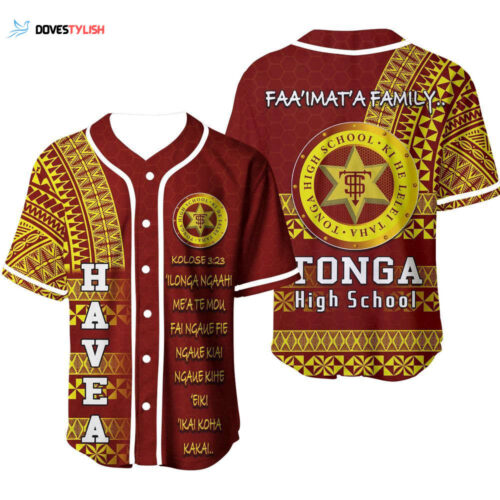 Tonga High School Baseball Jersey No 2 – Stand Out on the Field!
