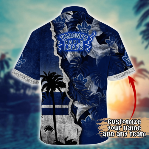 Toronto Maple Leafs NHL Flower Hawaii Shirt  For Fans, Custom Summer Football Shirts