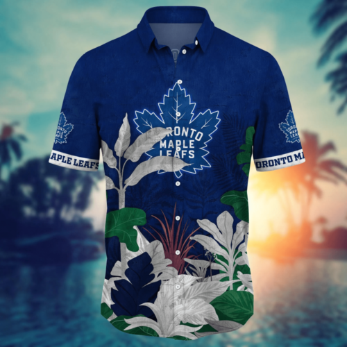 Toronto Maple Leafs NHL Flower Hawaii Shirt  For Fans, Summer Football Shirts