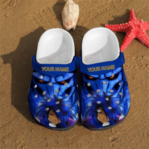 Uchiha Madara Custom Name Crocs Classic Clogs Shoes In Blue