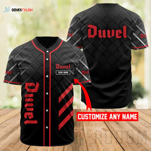 Unique Personalized Black Duvel Beer Baseball Jersey – Stand Out on the Field!