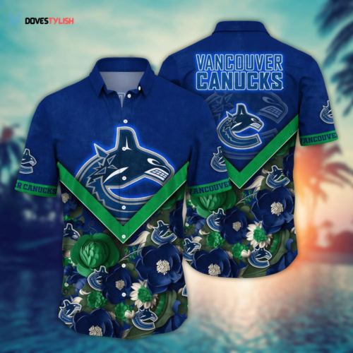 Vancouver Canucks NHL Flower Hawaii Shirt And Tshirt For Fans, Custom Summer Football Shirts