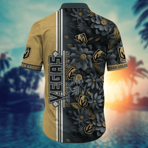 Vegas Golden Knights NHL Flower Hawaii Shirt And Tshirt For Fans, Custom Summer Football Shirts